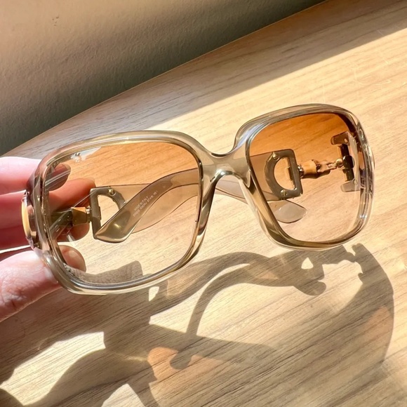Rare Authentic Gucci Bamboo Horsebit Sunglasses - Picture 3 of 6